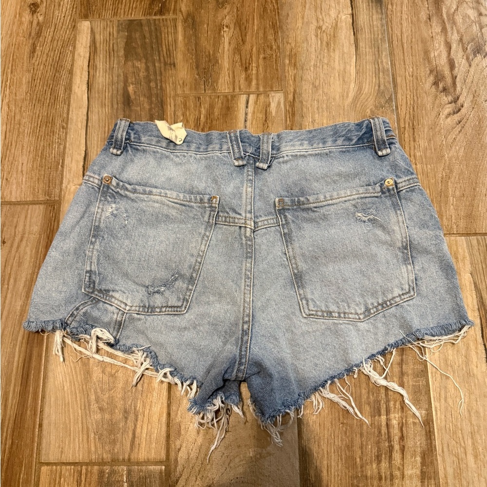 Free People We the Free Now or Never Denim Shorts - Picture 3 of 4